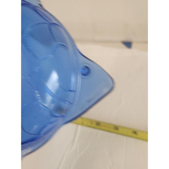 Hazel Atlas Cobalt Blue Angel Fish Glass Dish Bowl Trinket Candy Ashtray Art Dec - Picture 5 of 5